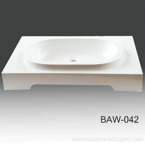 Good quality eco-friendly solid surface wash basin cabinet